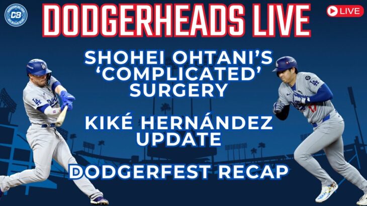 DodgerHeads Live: Shohei Ohtani comments on rehab & pitching plan, Dodgers open to Kiké Hernández