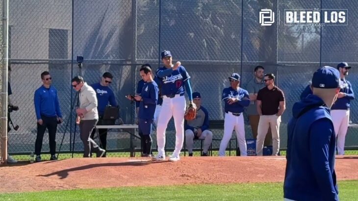 WATCH: Dodgers Shohei Ohtani Bullpen Session from Camelback Ranch 2/22/25