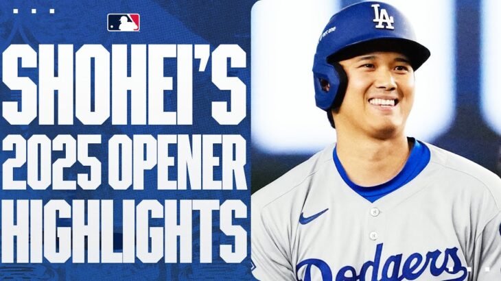 HIGHLIGHTS: Shohei Ohtani opens his 2025 season with 2 hits! (Tokyo Series highlights) | 大谷翔平ハイライト