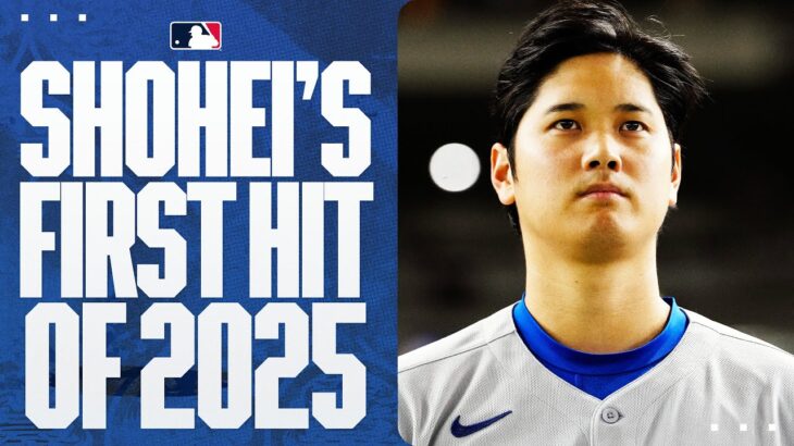 Shohei Ohtani’s FIRST HIT of the 2025 season! | 大谷翔平ハイライト