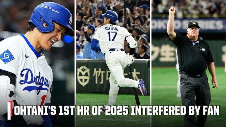 Shohei Ohtani’s FIRST HOME RUN of 2025 MLB season stands after review 🔥 | MLB on ESPN