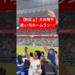 【速報】大谷翔平 第17号ホームラン🔥 #大谷翔平 #大谷 #ドジャース #ホームラン #今日の大谷さん #盗塁 #現地映像 #第17号 #17号 #ダイヤモンドバックス