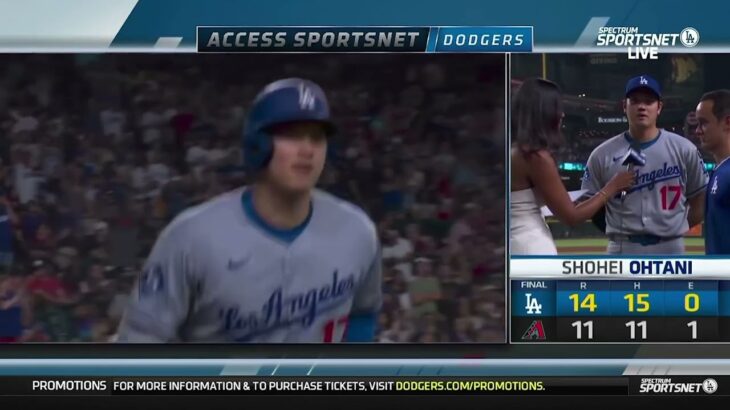 Shohei Ohtani Reacts to Go-Ahead 3-Run Home Run, Dodgers INSANE Comeback Win Vs Diamondbacks!