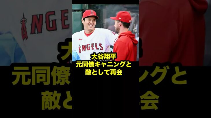 大谷翔平、元同僚キャニングと敵として笑顔の再会　#大谷 #大谷翔平 #ohtani #shoheiohtani #shohei #キャニング #エンゼルス #ドジャース #メッツ #mlb