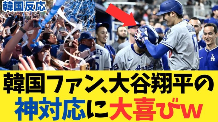 韓国ファン、大谷翔平のキムヘソンへの神対応に大喜びｗｗｗｗｗ【韓国反応】