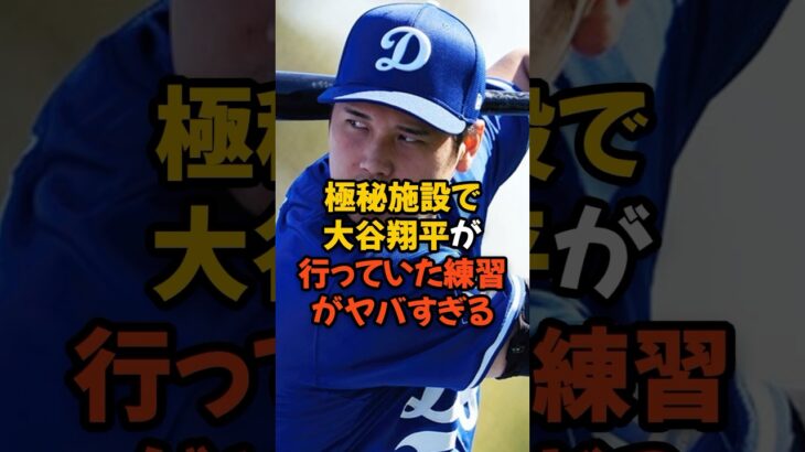 極秘施設で大谷翔平が行っていた練習内容がヤバすぎる…
