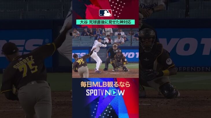 【大谷翔平】 今シリーズ2度目の死球！それでもベンチを鎮める神対応🤩#shorts #SPOTVNOW速報
