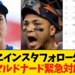 大谷にインスタフォロー外されマルドナード緊急対応【MLB・ドジャース】