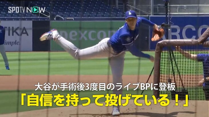 【MLB】ドジャース・大谷翔平 術後3度目のライブBPを投手コーチが絶賛「どのボールも自信を持って投げている！」