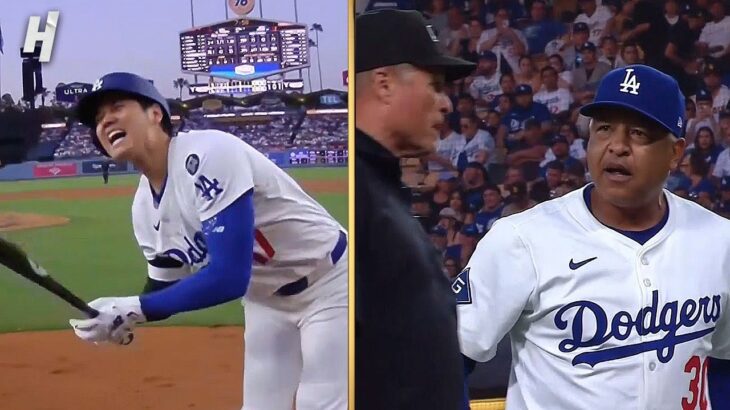 Shohei Ohtani Hit by Padres Pitch, Dave Roberts Goes OFF and Gets Ejected in 3rd