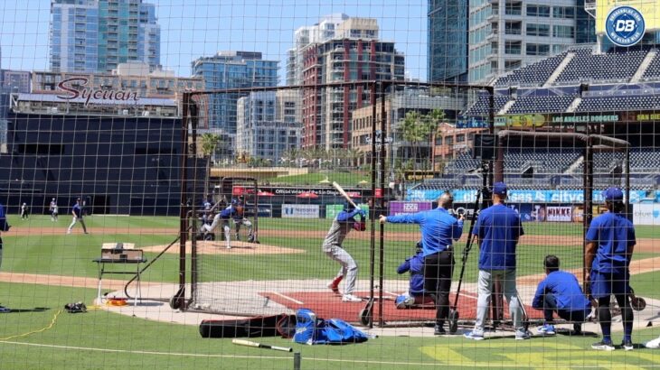 Shohei Ohtani pitches 3 innings of live batting practice at Petco Park