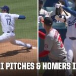 Shohei Ohtani records first K’s pitching for Dodgers, hits 26th HR of the season | ESPN MLB