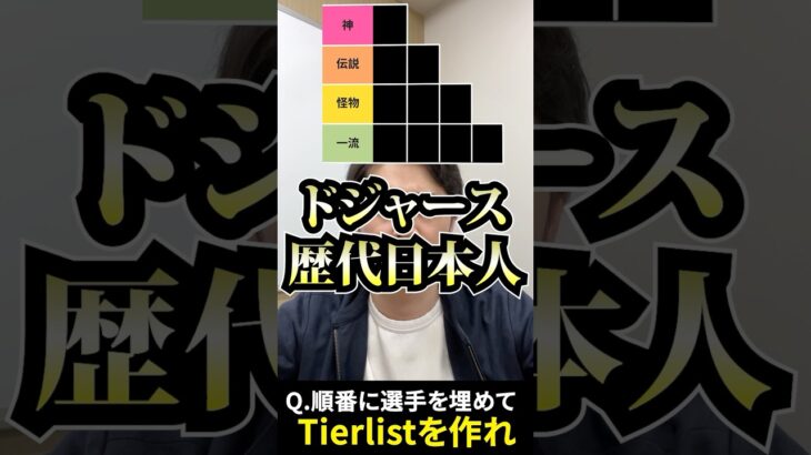 プロ野球tierを作ろう #tierlist #プロ野球 #ドジャース #大谷翔平 #ダルビッシュ有