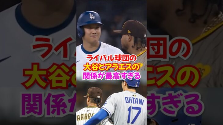 大谷翔平とルイス・アラエスの関係が最高すぎる…ドジャースとパドレスのライバルでも心は仲間#大谷翔平 #エピソード #オオタニ