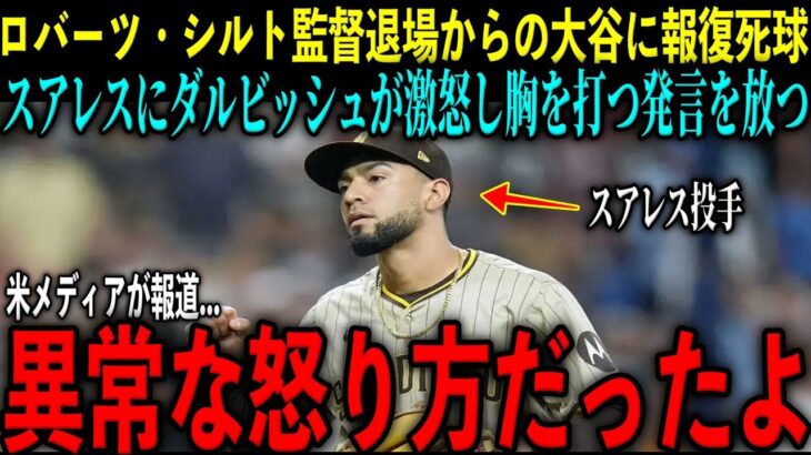 【大谷翔平】報復死球直後にダルビッシュ有が大激怒でスアレスに放った“胸を打つ発言”を米メディアの取材で明かし感涙 レジェンドら驚嘆