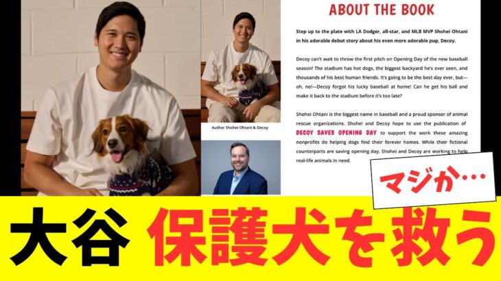大谷翔平、絵本で保護権を救う！絵本出版の理由がとんでもない