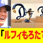 大谷翔平、ワンピースグッズにご満悦インスタ投稿ww