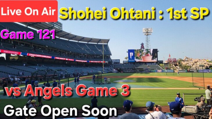 【ライブ配信】対ロサンゼルス・エンジェルス〜シリーズ最終戦〜大谷翔平選手は1番ピッチャーで出場⚾️まもなくゲートオープン⚾️Shinsuke Handyman がライブ配信中！