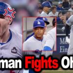 SHOCKING BRAWL! Ohtani and Freeman Clash in Locker Room — Freeman Benched by Roberts!