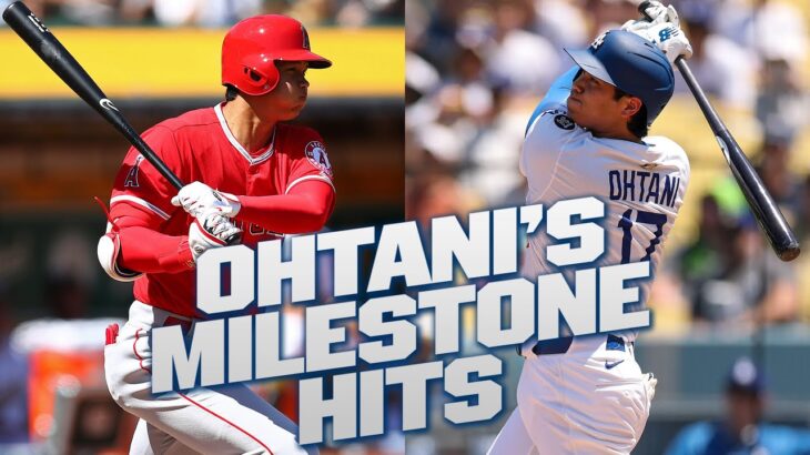 Shohei Ohtani’s MILESTONE HITS! (from his 1st single to his homer for No. 1,000!) | 大谷翔平 ハイライト