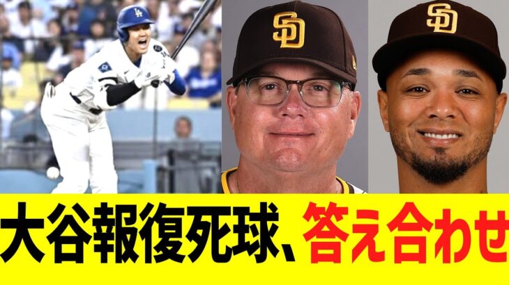 大谷翔平への報復死球、答え合わせされる…【パドレス】