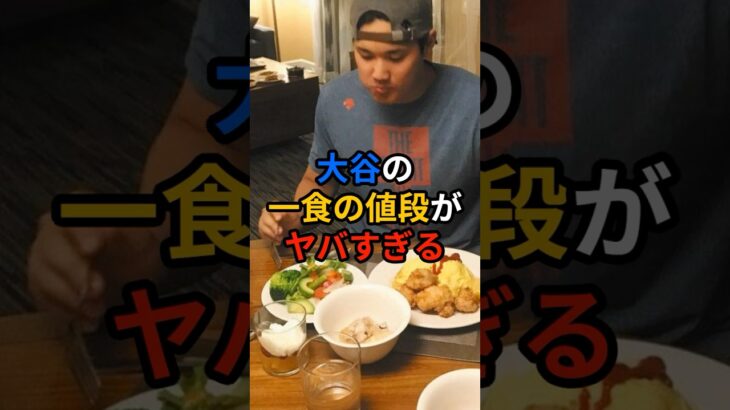 大谷の一食の値段がヤバすぎる