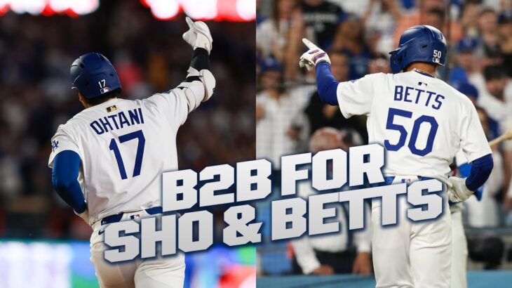 Shohei Ohtani and Mookie Betts crush BACK-TO-BACK homers in the 5th inning (Dodger Stadium ERUPTS!!)