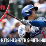 Shohei Ohtani goes deep TWICE vs. Orioles, up to 48 on season 🔥 | ESPN MLB