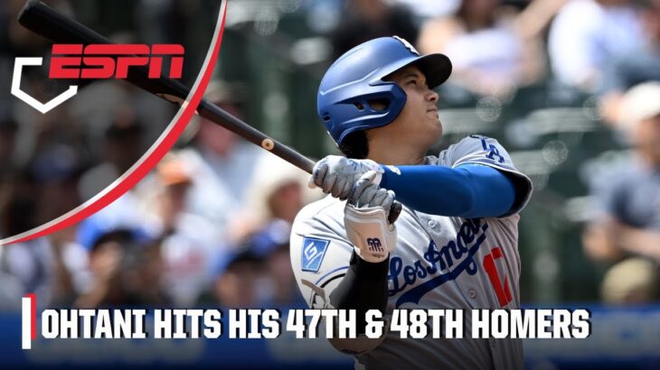 Shohei Ohtani goes deep TWICE vs. Orioles, up to 48 on season 🔥 | ESPN MLB