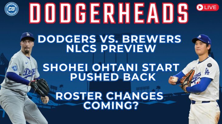 DodgerHeads: Dodgers vs. Brewers NLCS start times & preview, Shohei Ohtani’s start, roster changes?