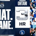 Field view of ALL THREE Shohei Ohtani home runs! (Postseason history for the Dodgers 💪) | 大谷翔平 ハイライト
