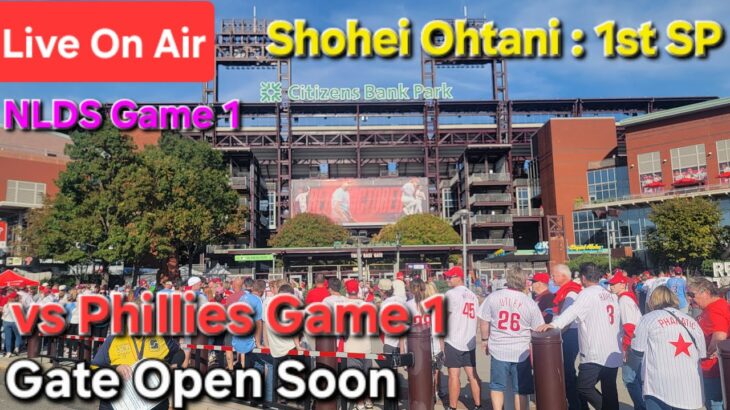 【ライブ配信】対フィラデルフィア•フィリーズ〜NLDSシリーズ初戦〜大谷翔平選手は先発投手で出場⚾️まもなくゲートオープン⚾️Shinsuke Handyman がライブ配信中！