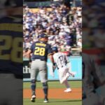 Shohei Ohtani hits a leadoff triple in Game 3 of the NLCS 🔥