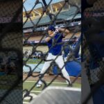 Shohei Ohtani just hit one out of Dodger Stadium during batting practice. 😳 #dodgers #sports #la