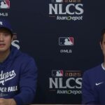 ドジャース・ポストシーズン：大谷翔平が打撃の調整と山本由伸の快投を語る