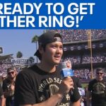 Ohtani’s World Series victory parade speech  | FOX 11 LA