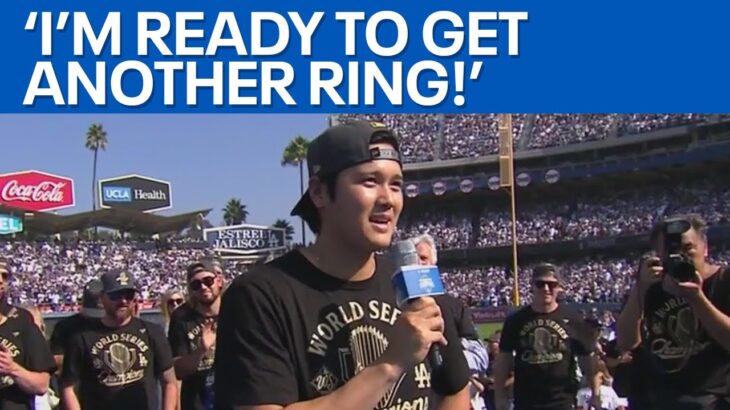 Ohtani’s World Series victory parade speech  | FOX 11 LA
