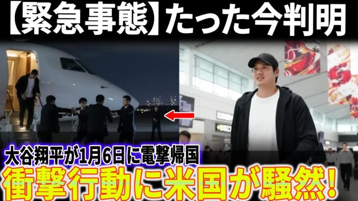 【緊急事態】たった今判明…大谷翔平が1月6日に電撃帰国！衝撃行動に米国が騒然!