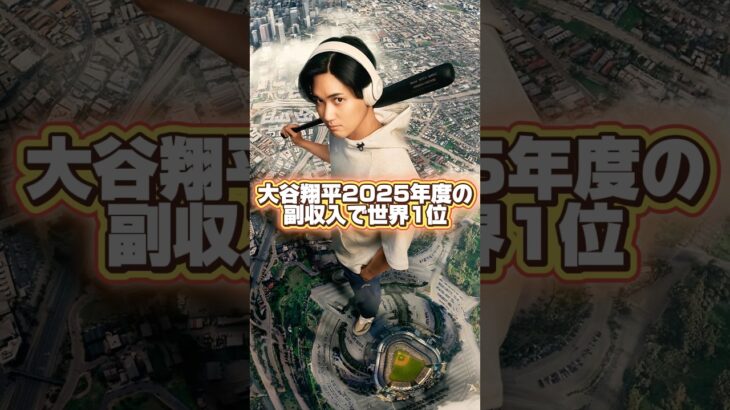 大谷翔平が2025副収入158億円で世界第一位！￼好きな球場は東京ドーム！￼
