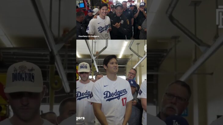 Looking Back One Year Later: Shohei Ohtani & Dodgers Thank First Responders