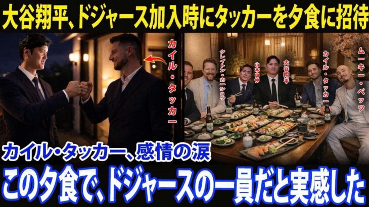 大谷翔平がカイル・タッカーに贈った「特別な招待」ドジャースの新加入選手が食事の席で明かした意外なエピソード【海外の反応／MLB／ドジャース】