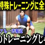 完全オフの大谷が即トレーニング開始！「もう仕上がっている…」大谷の異常すぎるオフの練習量に米メディア騒然【海外の反応/MLB/大谷翔平】