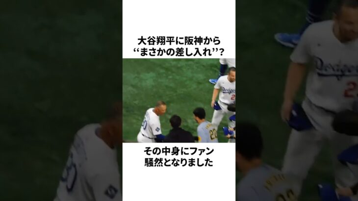 【ホント？】阪神から大谷翔平へ…突然の差し入れの中身が想定外すぎたことについての雑学　#大谷翔平 #mlb #wbc