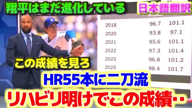 進化が止まらない大谷翔平　理由は“調整力”だ　リハビリ明けでこの成績は異常だよ　日本語翻訳字幕付き