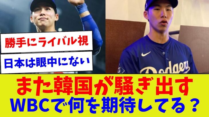 【メディアだけめっちゃ元気w】また韓国が騒ぎ出す　WBCで何を期待してる？