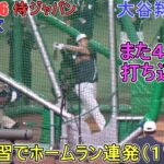 ホームラン連発（11本）のフリー打撃♦また４階席に打ち込んだ！♦【大谷翔平選手】～壮行試合・対ドラゴンズ ～Shohei Ohtani WBC 2026