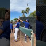 Alex messing with Shohei. 😂 #dodgers #sports #losangeles #funny