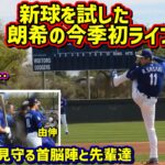 新球‼️朗希のライブBPを見守る大谷が眉間にシワ🤨 【現地映像】スプリングトレーニングRokiSasaki ShoheiOhtani