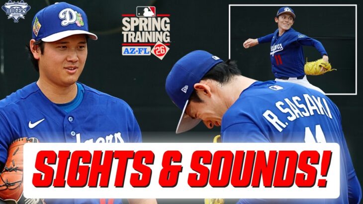 First Look At Roki Sasaki Vs Live Batters, Shohei Ohtani & Yamamoto  Conditioning – Spring Training