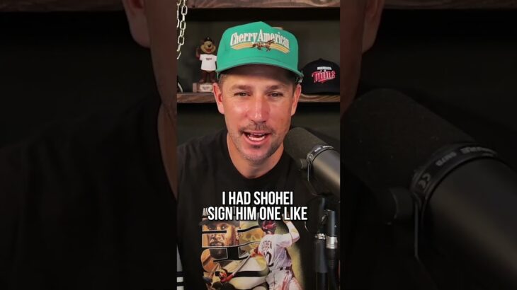 Matthew Stafford was gifted a Shohei Ohtani signed ball for winning MVP